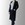 Abrigo Leiden chica largo de cuello esmoquin color negro, sin forrar, de corte recto y manga sastre - Imagen 1