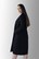 Abrigo Leiden chica largo de cuello esmoquin color negro, sin forrar, de corte recto y manga sastre - Imagen 2