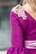 Vestido V-30 Shantung bicolor buganvilla y rosa empolvado, escote caja y manga cortita, falda corta abullonada - Imagen 1